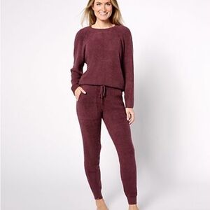 Barefoot Dreams CozyChic Lite Rib Blocked Pullover - Size Small